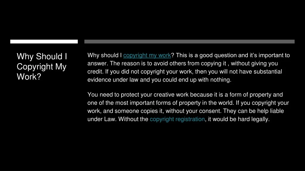 PPT Why Online Copyright Registration? Know the Benefits! PowerPoint