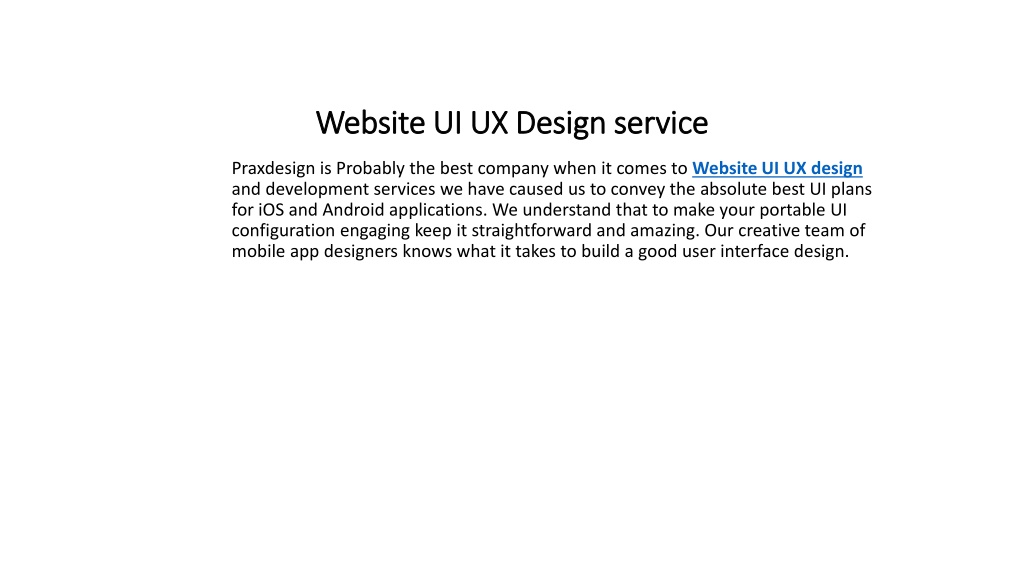 PPT - Website UI UX Design Service PowerPoint Presentation, Free ...