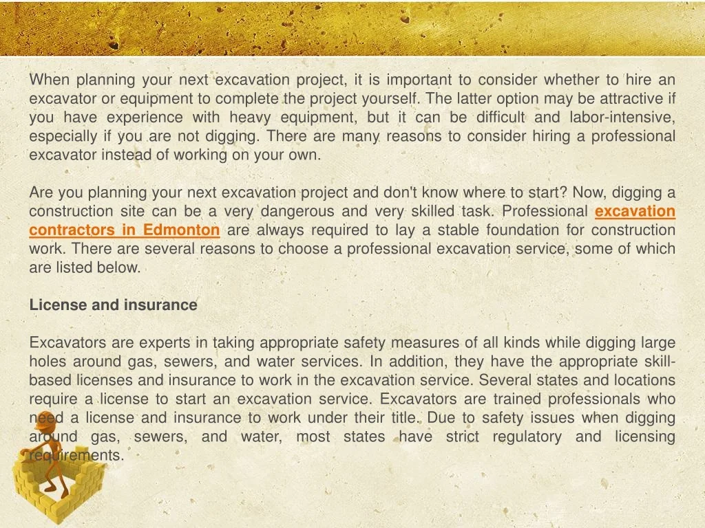 PPT - The Best Things You Get by Hiring Excavation contractors ...