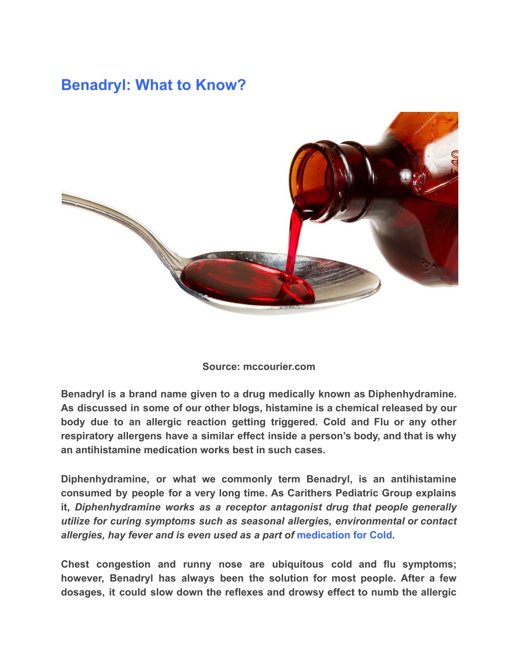 PPT - Benadryl for Babies: Considering Safety of the Medication ...