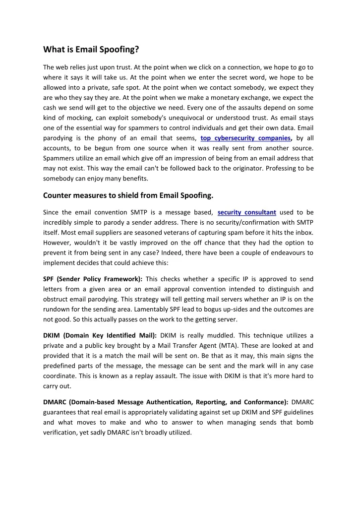 PPT What Is Email Spoofing PowerPoint Presentation Free Download 