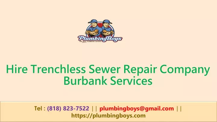 hire trenchless sewer repair company burbank n.