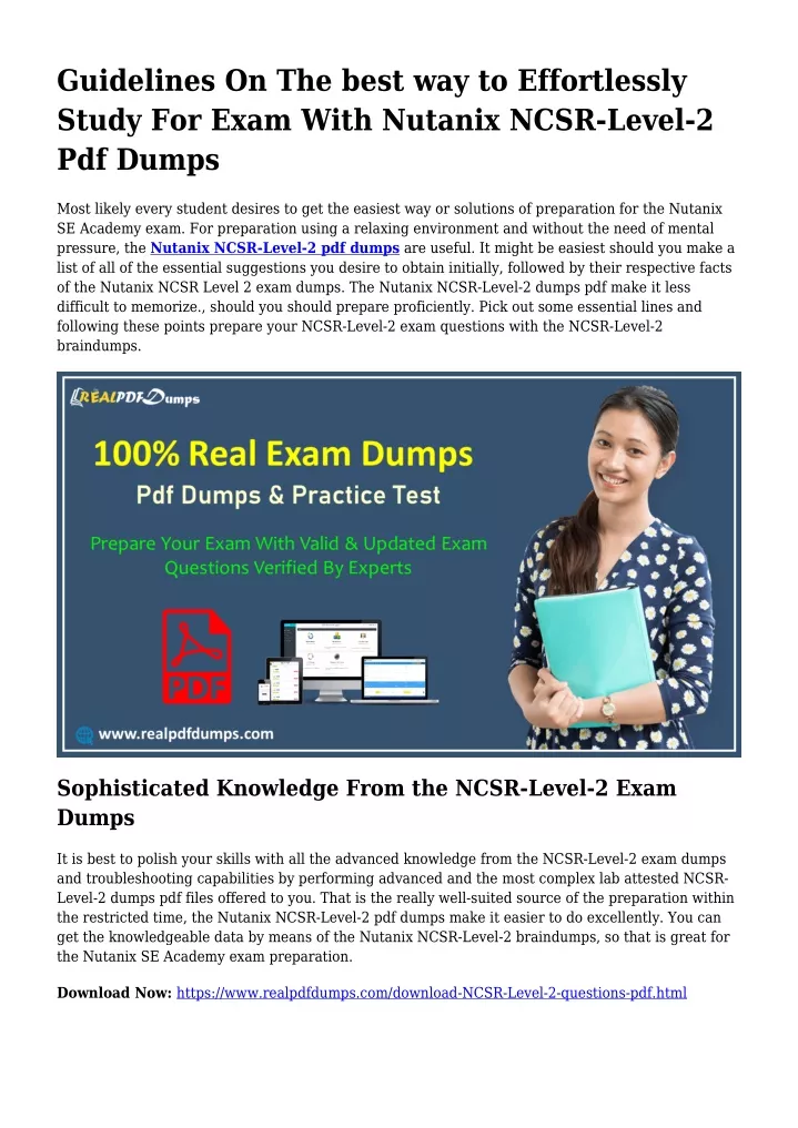 PPT - NCSR-Level-2 PDF Dumps To Take care of Preparing Complications  PowerPoint Presentation - ID:10995355