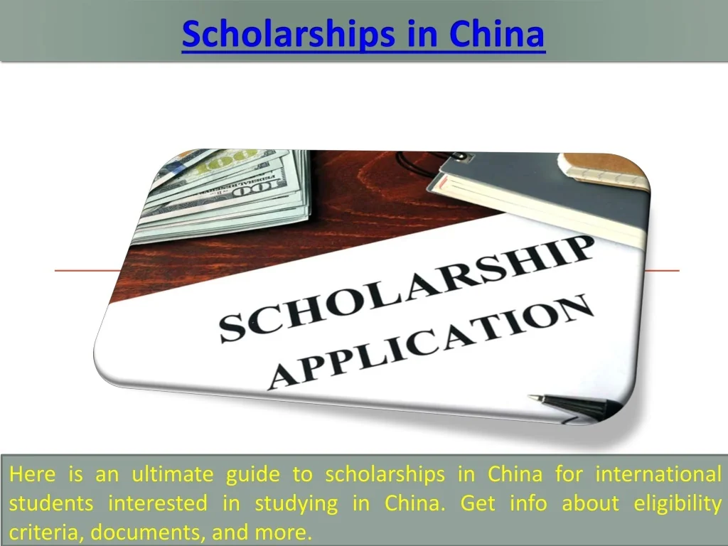PPT - Studying In China - Apply For China PowerPoint Presentation, free ...