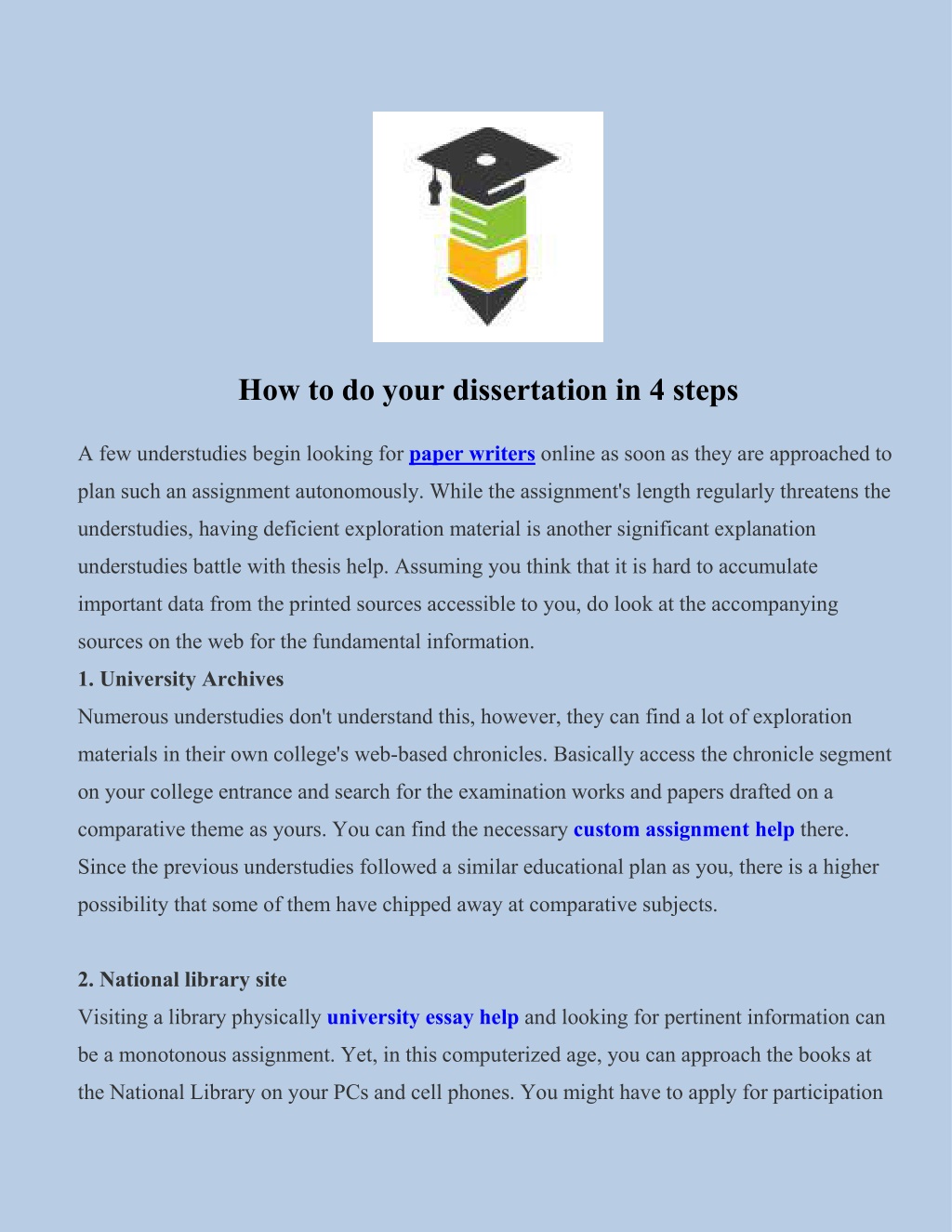 how do you get your dissertation published