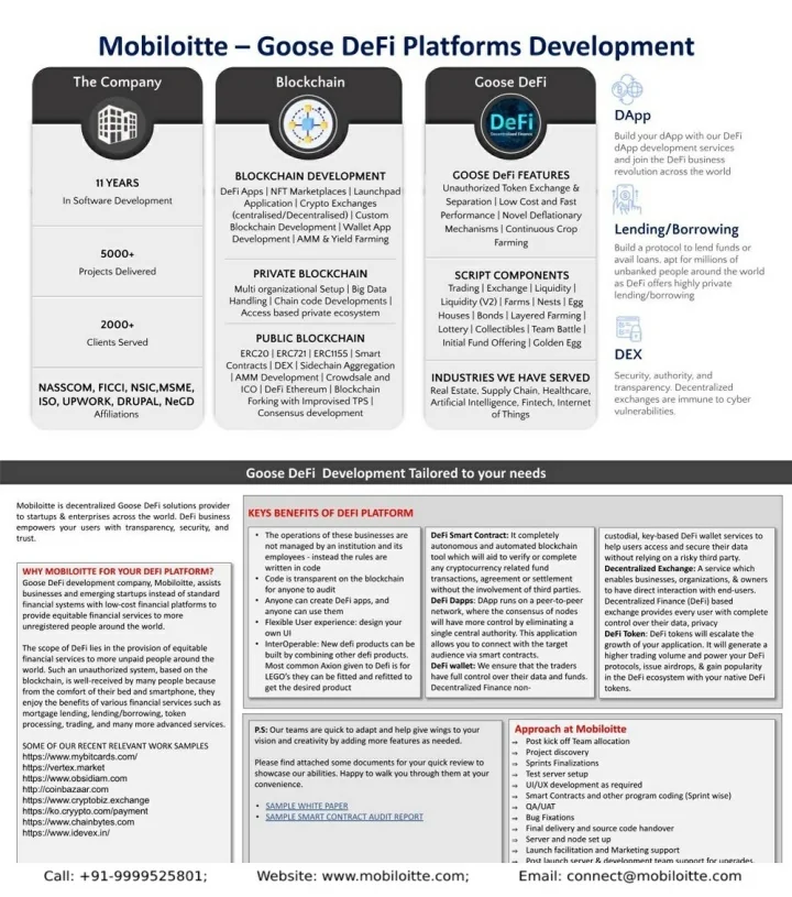PPT Goose defi platform development PowerPoint Presentation, free