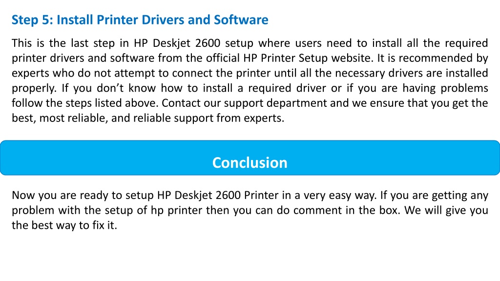 Ppt How To Setup Hp Deskjet 2600 Printer Powerpoint Presentation Free Download Id11000053 4136