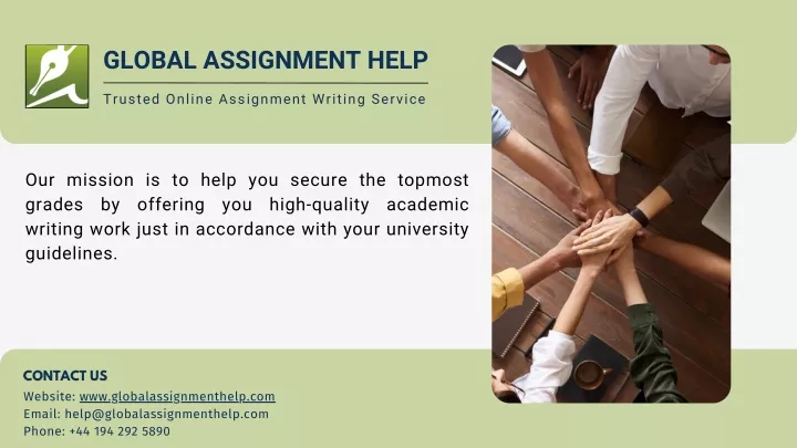 global assignment checkpoint