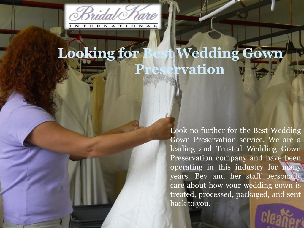 PPT Best Wedding Gown Preservation PowerPoint Presentation, free