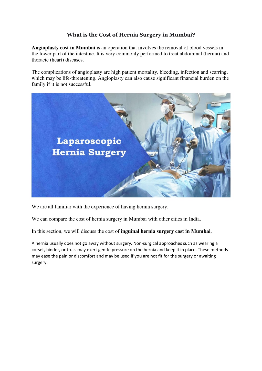 PPT - What is the Cost of Hernia Surgery in Mumbai? PowerPoint ...