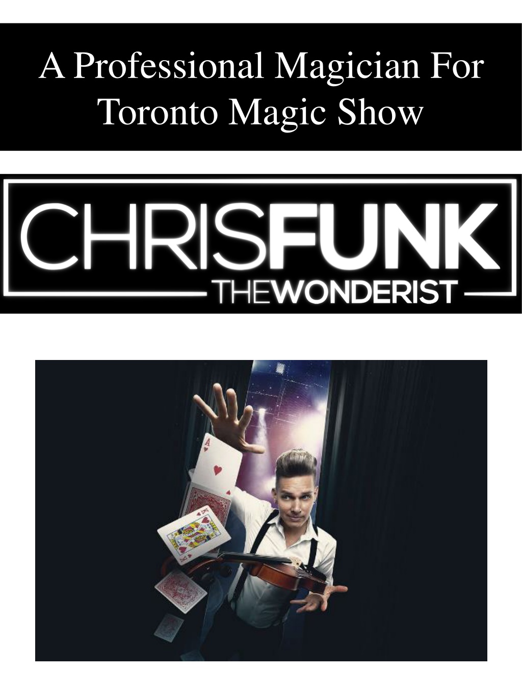 PPT A Professional Magician For Toronto Magic Show PowerPoint