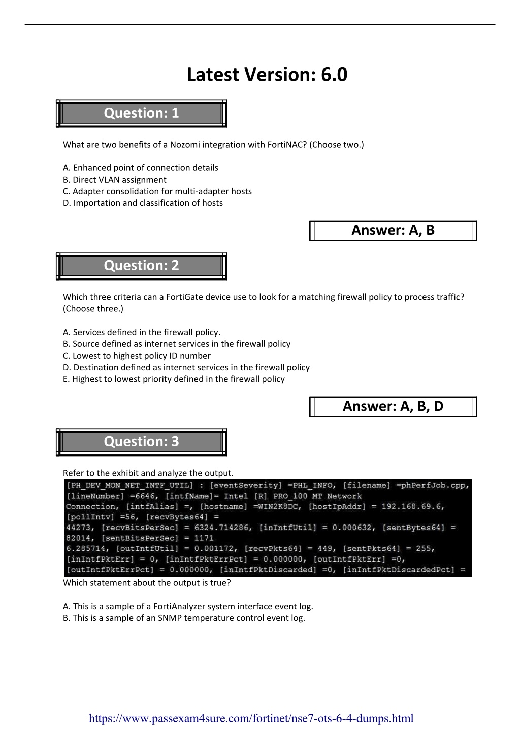 NSE7_OTS-6.4 Simulations Pdf