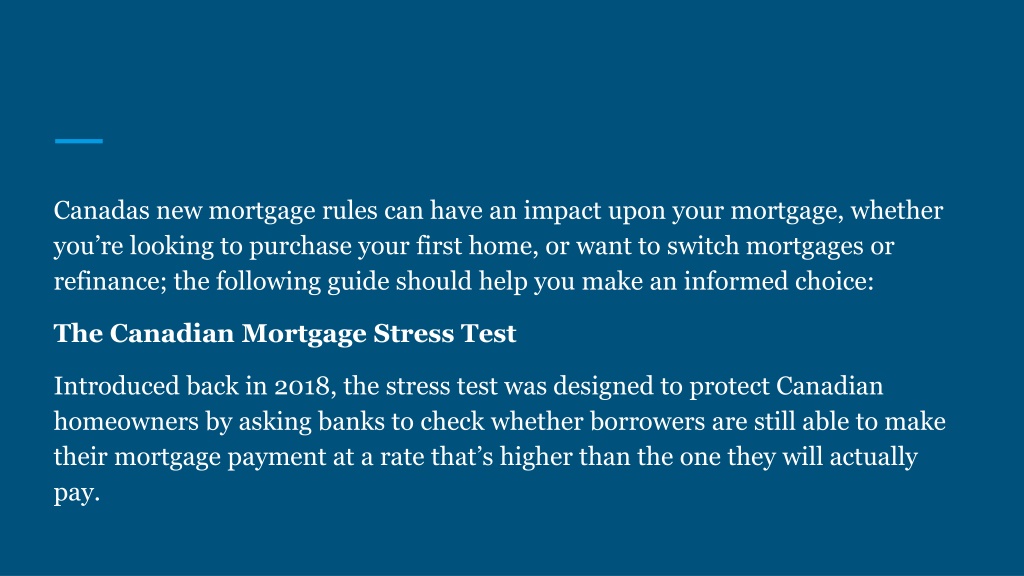 PPT Get Up To Date On Canadas New Mortgage Rules PowerPoint