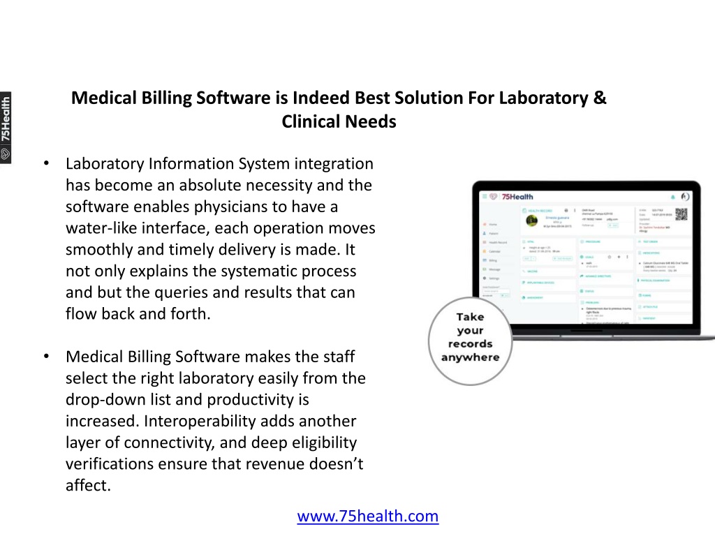 PPT Medical Billing Software is Indeed Best Solution For Laboratory