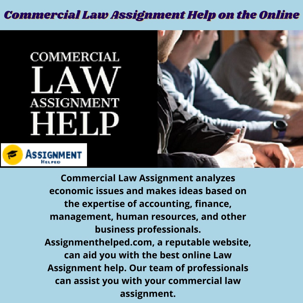 commercial law assignments