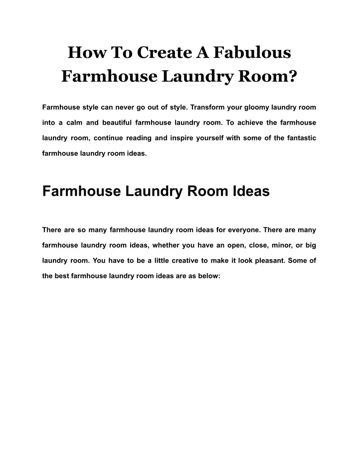 ppt-how-to-create-a-fabulous-farmhouse-laundry-room-powerpoint