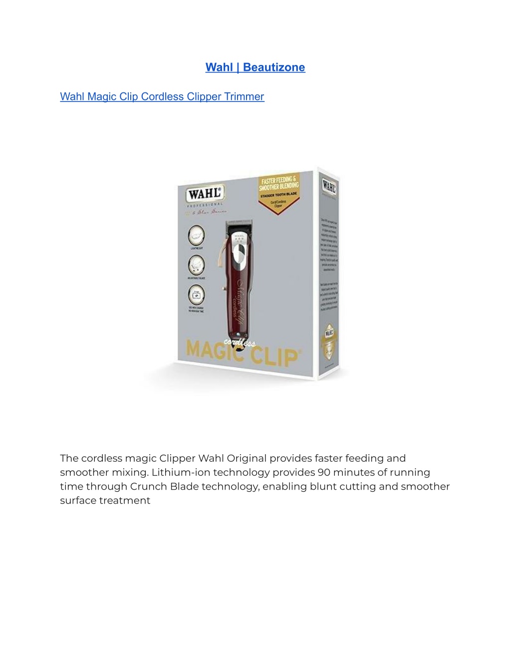 Wahl Detailer Trimmer Clipper Machine - Original - Beautizone UK