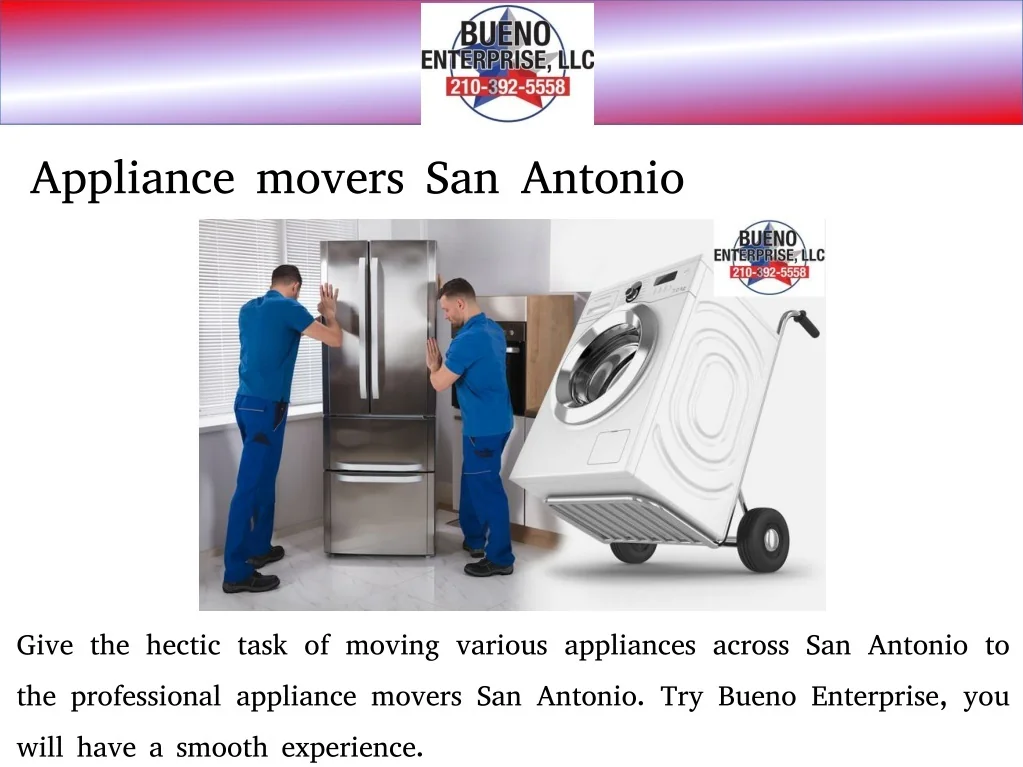 PPT San Antonio appliance moving PowerPoint Presentation, free