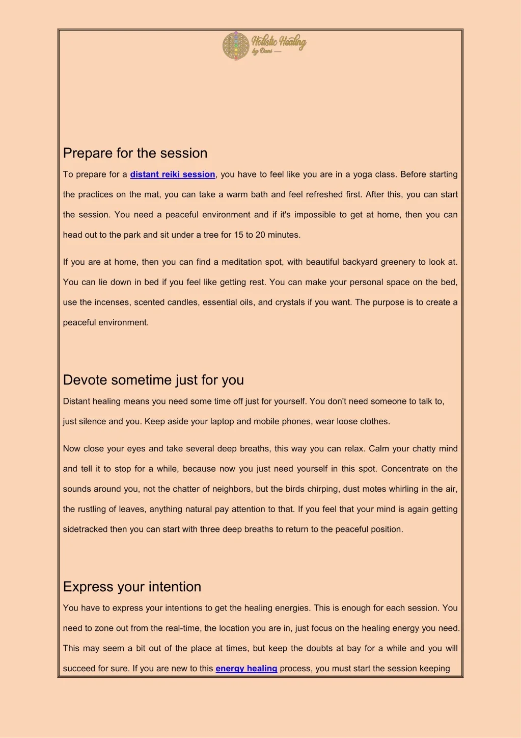 PPT - How to Prepare for Your Distant Reiki Session – Healing Sydney ...