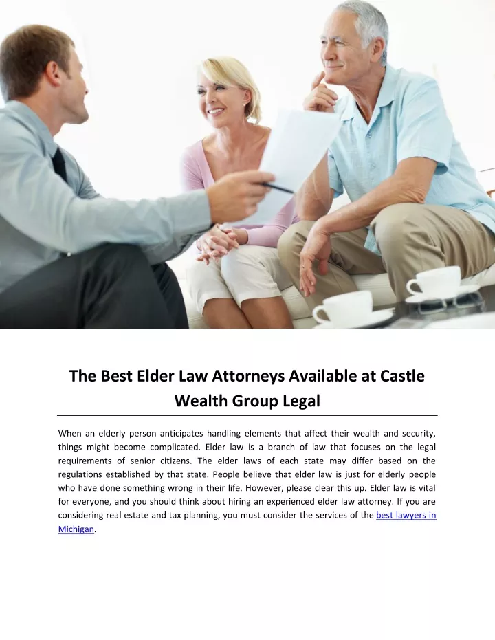 PPT The Best Elder Law Attorneys Available At Castle Wealth Group   The Best Elder Law Attorneys Available At Castle N 