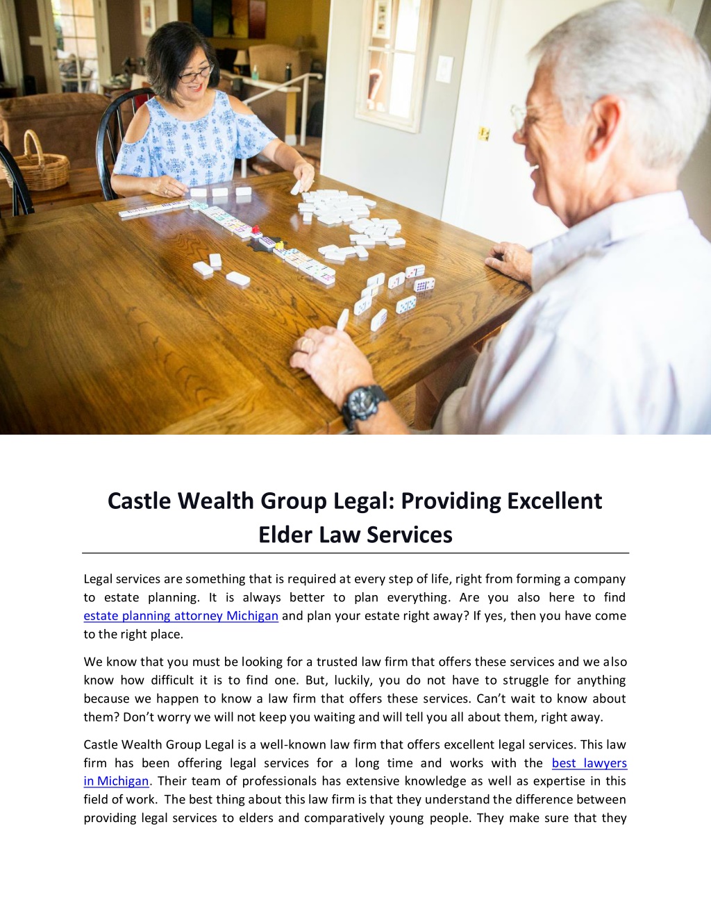 Ppt Castle Wealth Group Legal Providing Excellent Elder Law Services Powerpoint Presentation