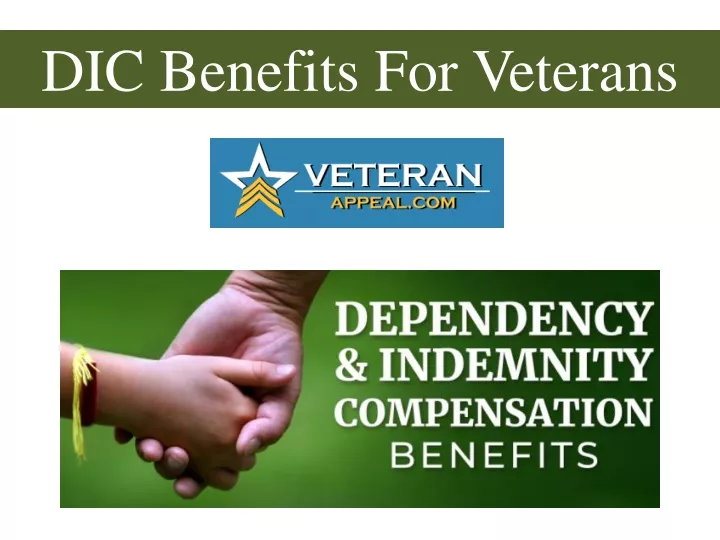 PPT DIC Benefits For Veterans PowerPoint Presentation, free download