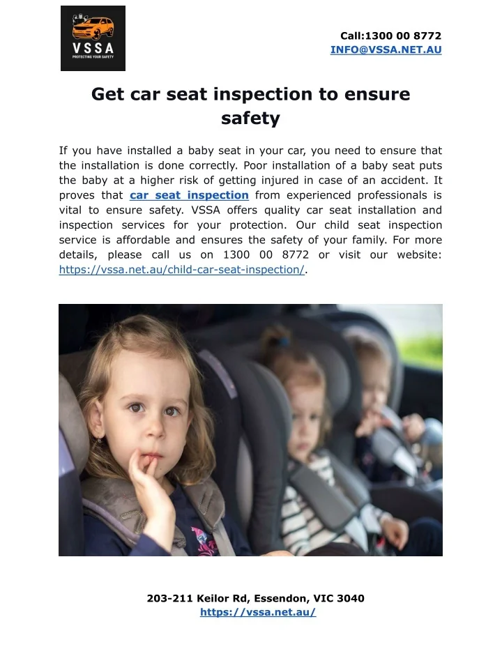 PPT Get car seat inspection to ensure safety PowerPoint Presentation