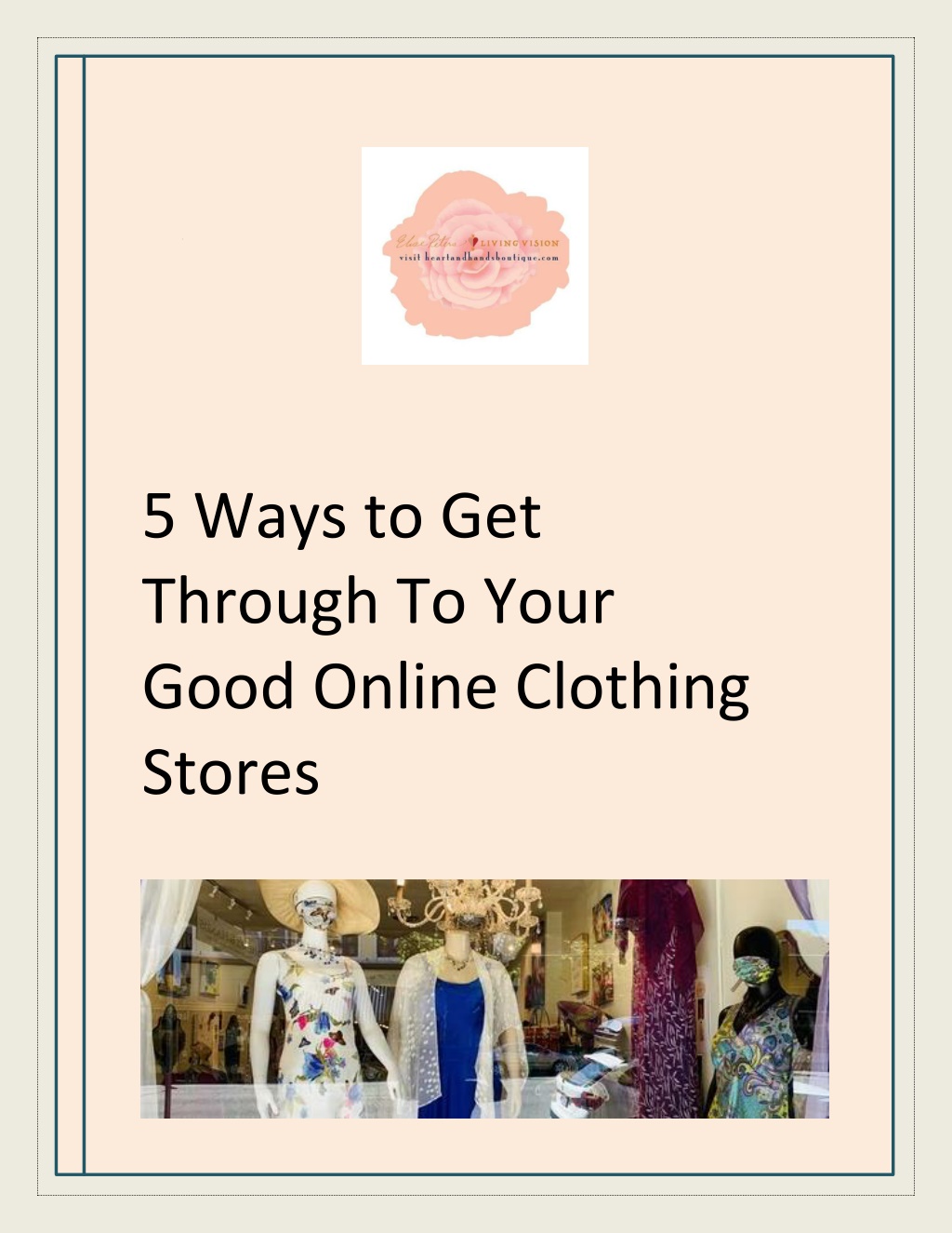 PPT - 5 Ways To Get Through To Your Good Online Clothing Stores ...