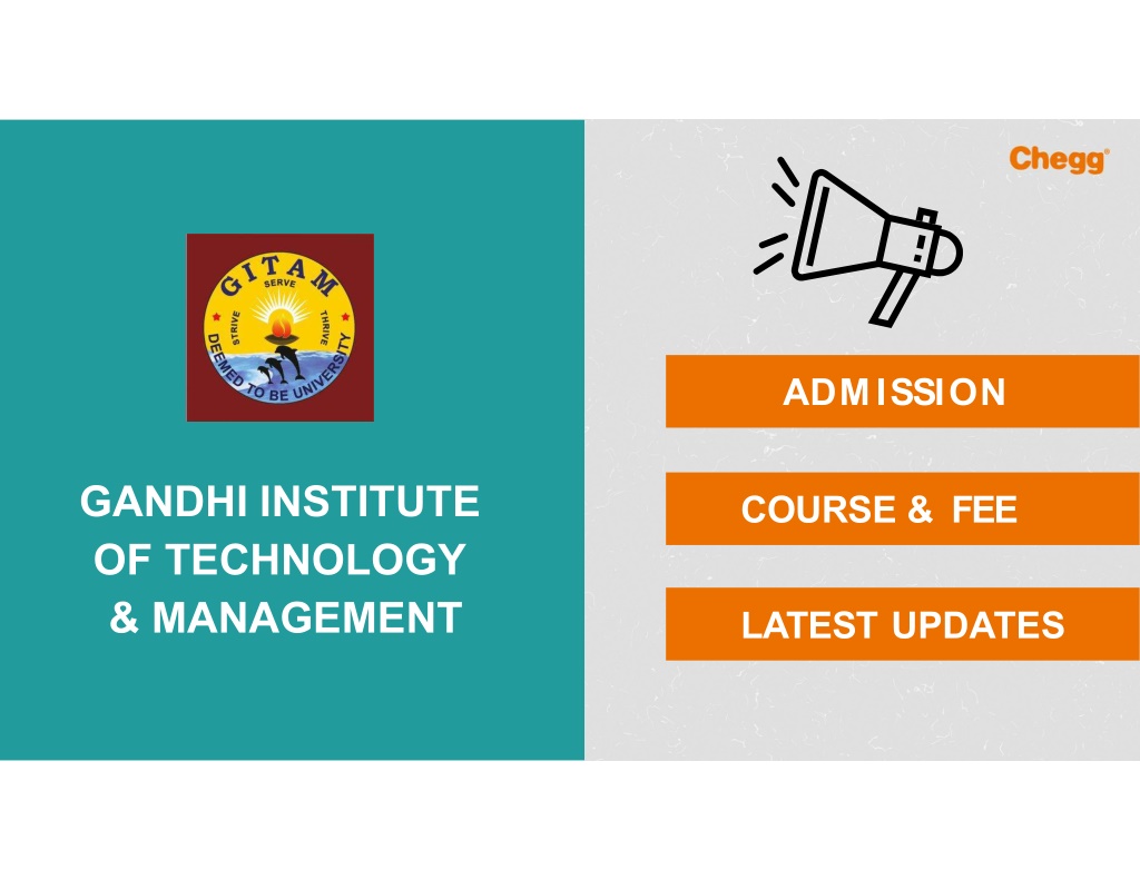 PPT - Gandhi Institute Of Technology And Management - [GITAM ...