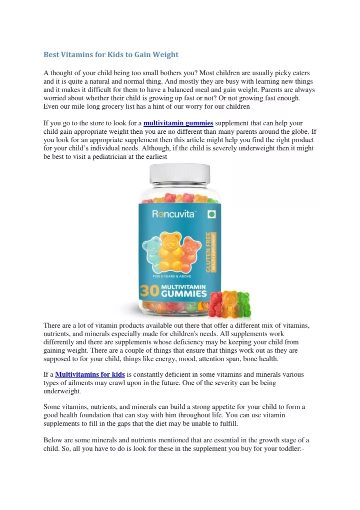 ppt-best-multivitamins-for-kids-to-gain-weight-and-improve-immunity