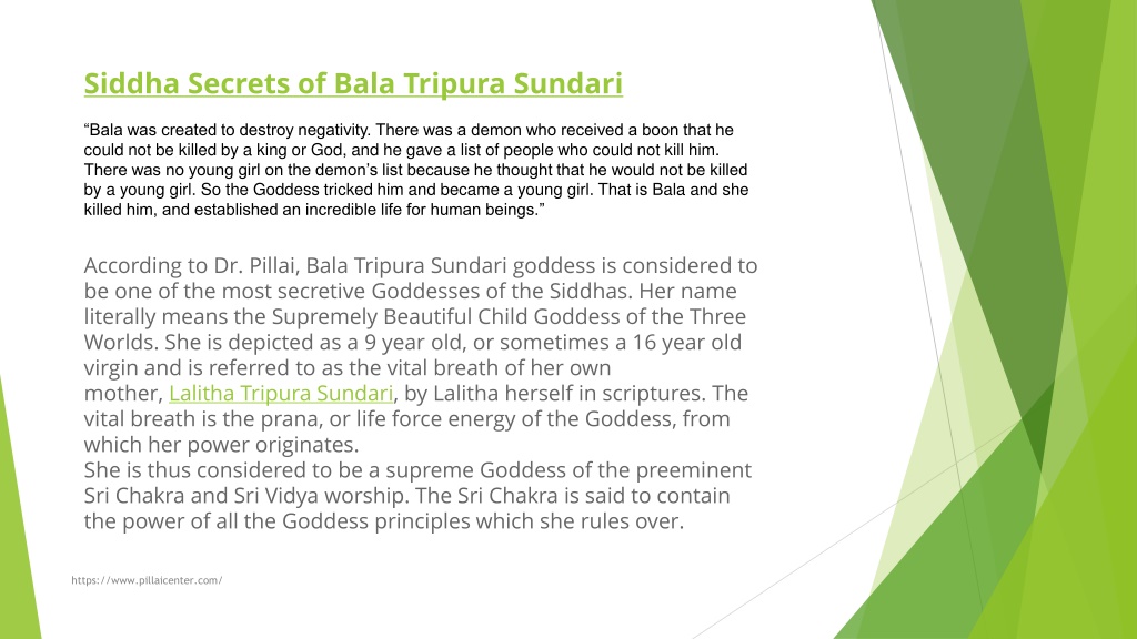 PPT - Siddha Secrets Of Goddess Sri Bala Tripura Sundari PowerPoint ...