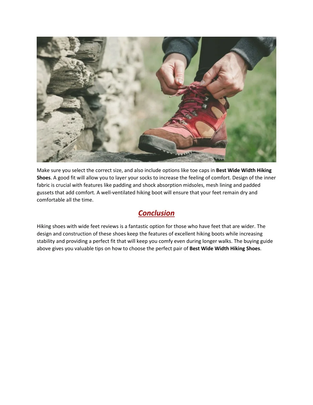 PPT best wide width hiking shoes 2 PowerPoint Presentation, free