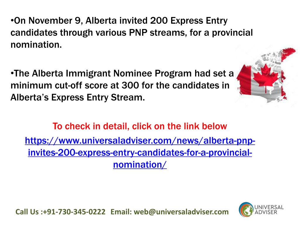 PPT - Alberta PNP Invites 200 Express Entry Candidates For Provincial ...