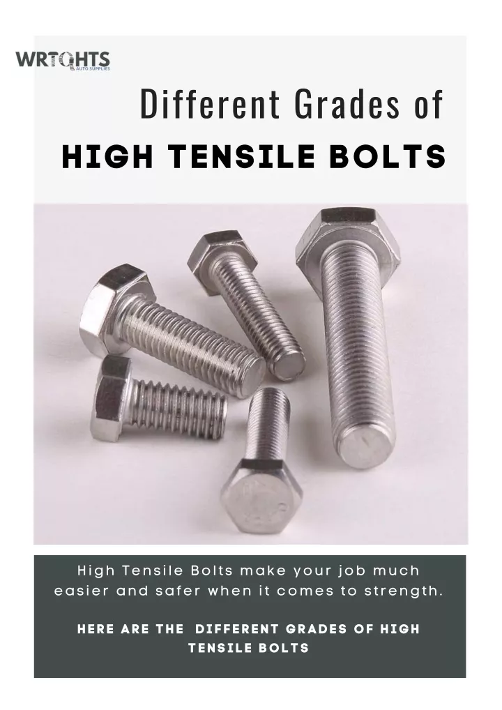 PPT - Different Grades of High Tensile Bolts PowerPoint Presentation ...