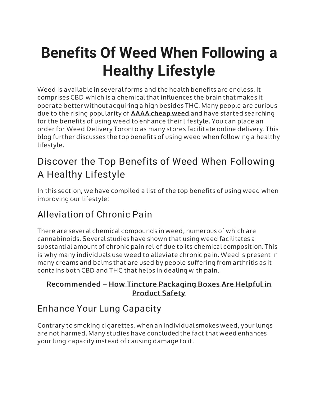 PPT - Benefits Of Weed When Following a Healthy Lifestyle PowerPoint ...