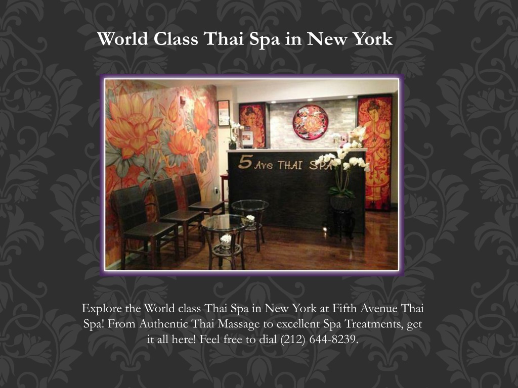 Ppt Thai Spa Services New York Powerpoint Presentation Free Download