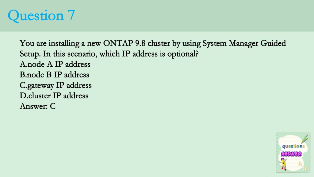 Latest NS0-184 Test Question