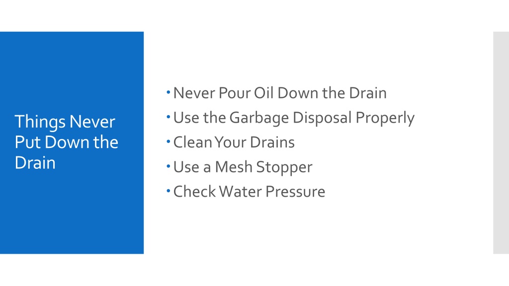 Ppt - Tips To Prevent Clogged Drains – Eco 1 Plumbing Powerpoint 