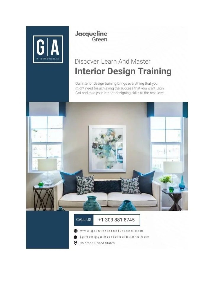 PPT Discover, Learn And Master Interior Design Training _ GA Interior