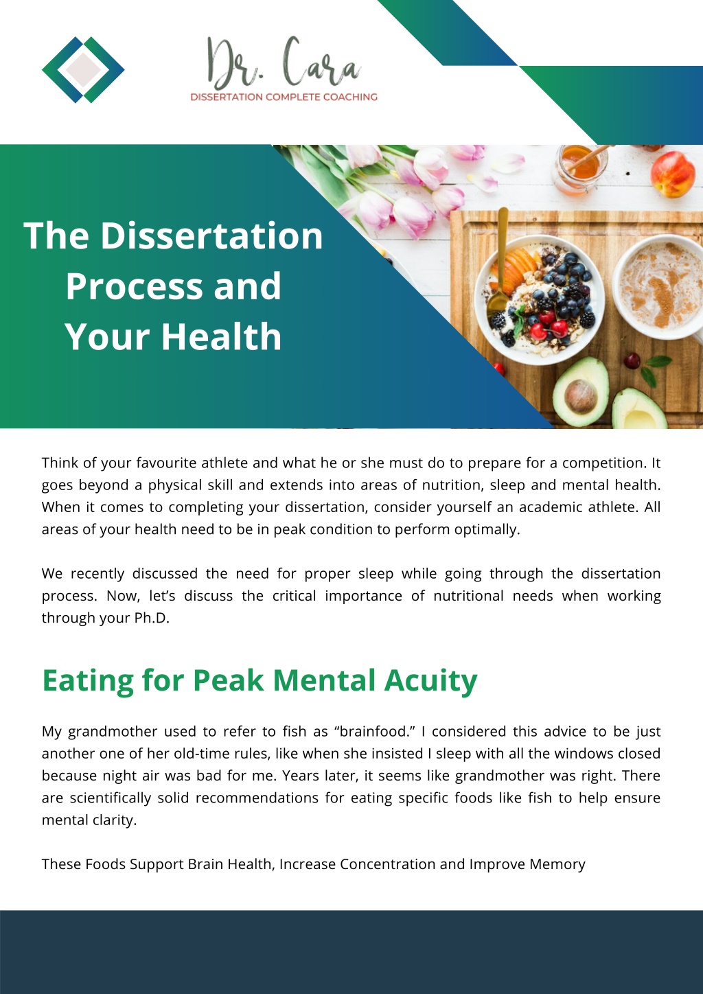 dissertation health definition