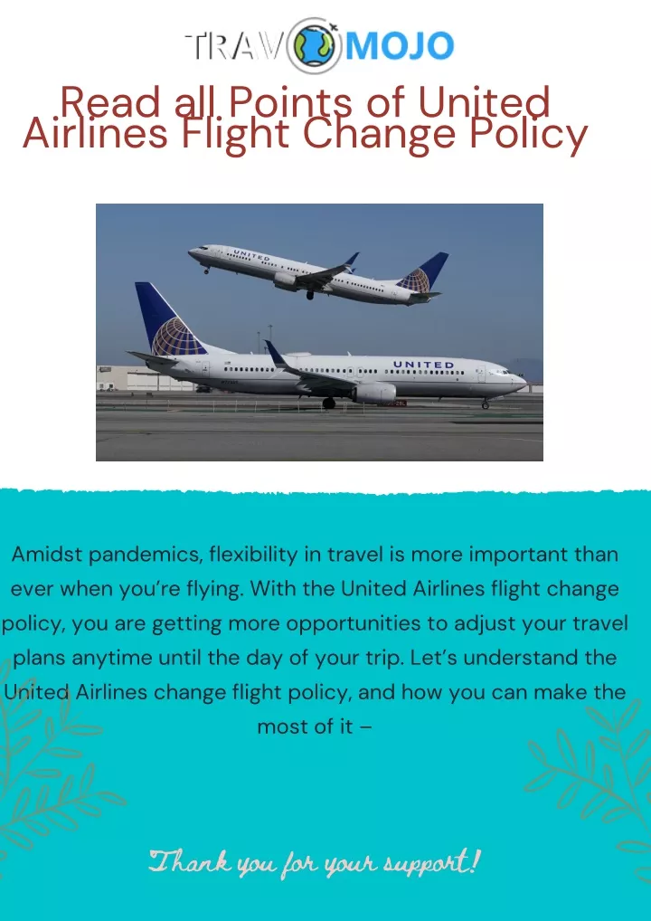 PPT - Read all Points of United Airlines Flight Change Policy ...