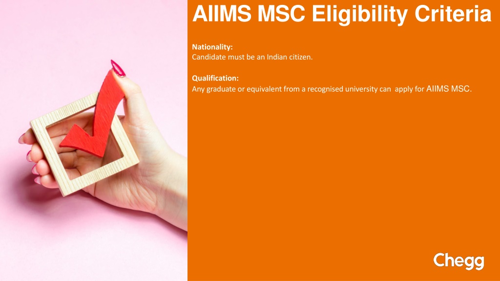 PPT AIIMS MSC Entrance Exam PowerPoint Presentation, free download