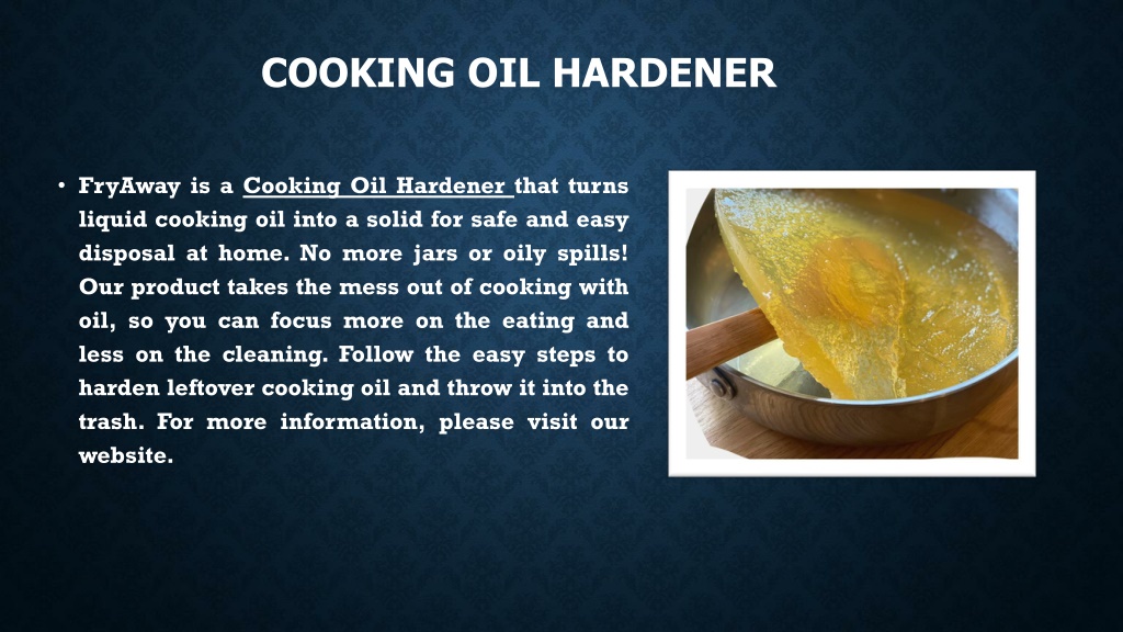 PPT Cooking Oil Hardener PowerPoint Presentation, free download ID