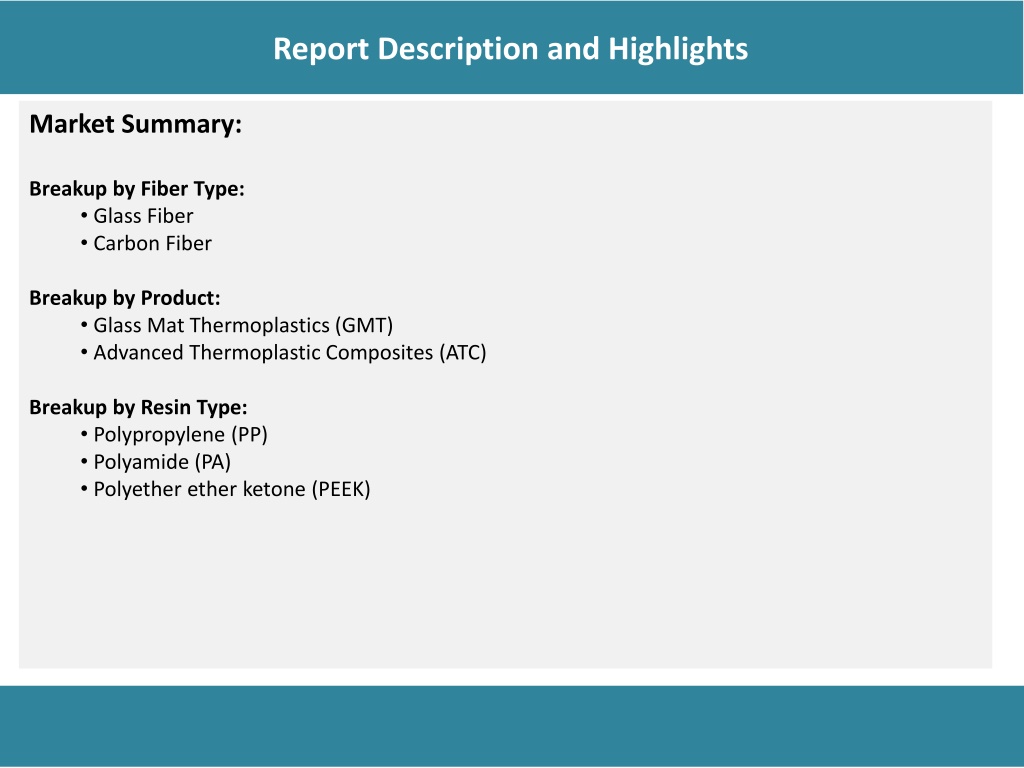 PPT - Thermoplastic Composites Market PDF | Growth | Trends | Forecast ...