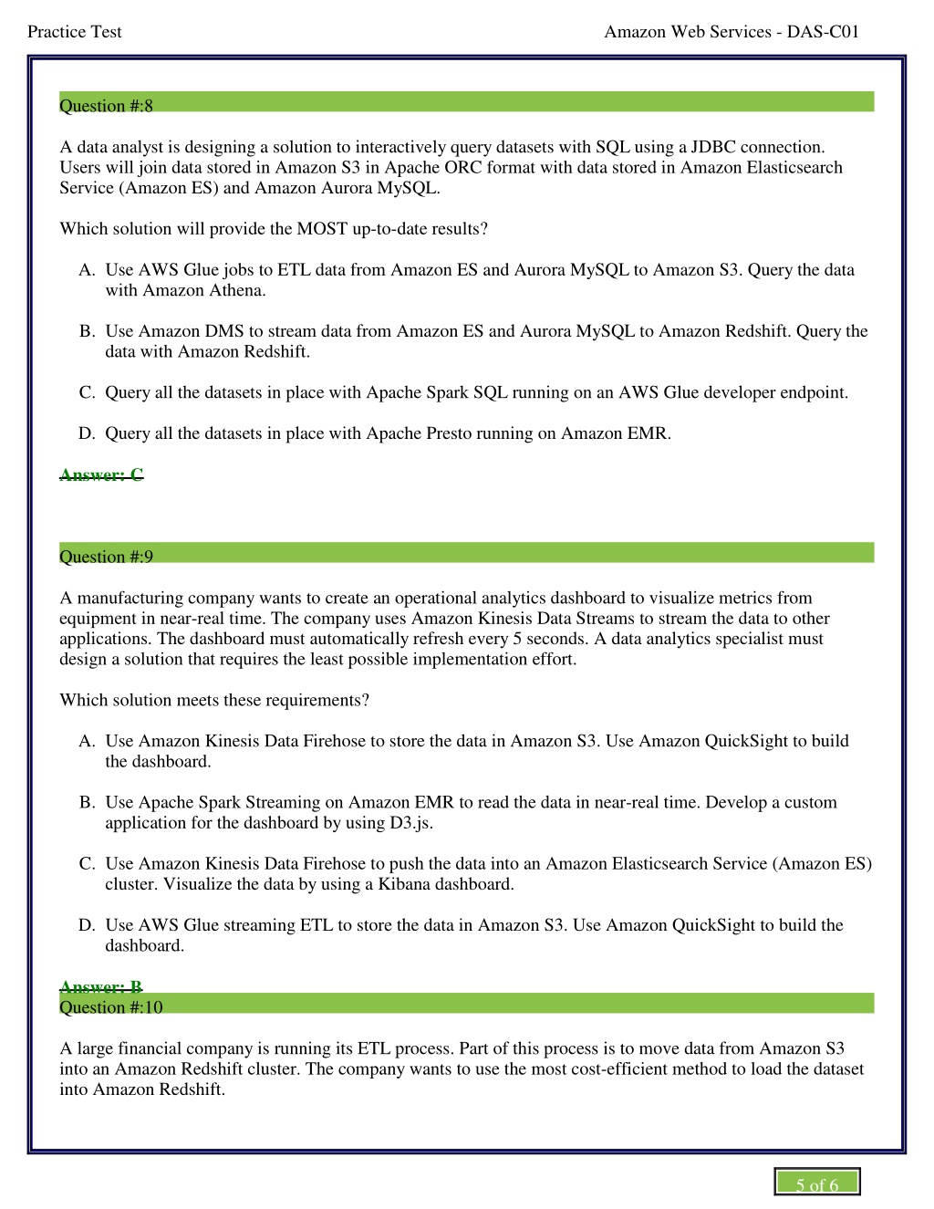 DAS-C01 Braindumps Pdf