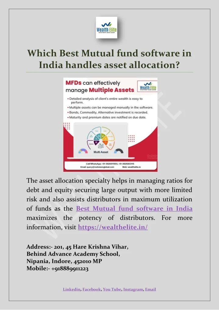 PPT - Which Best Mutual fund software in India handles asset allocation ...