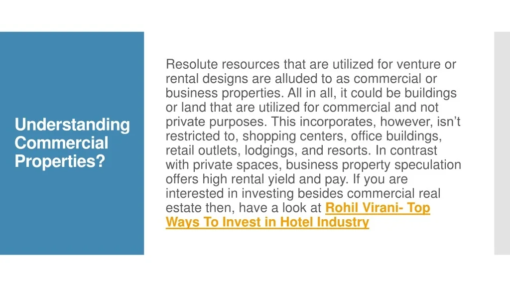PPT - Ultimate Guide To Commercial Real Estate Investments By Rohil ...