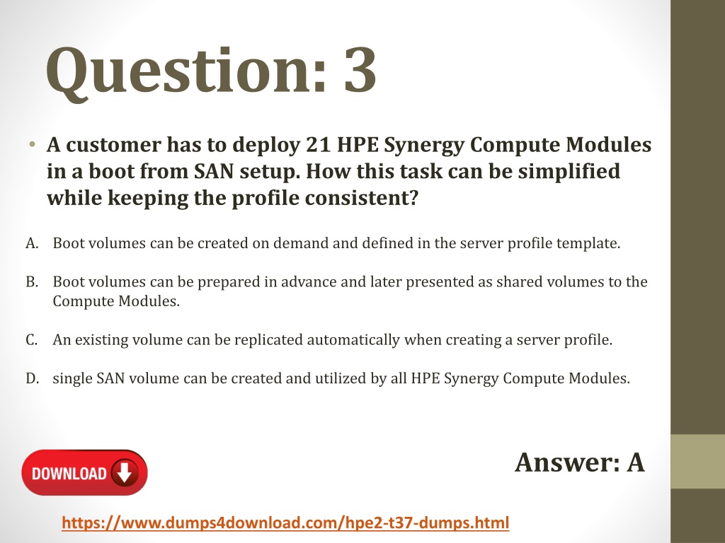 HPE2-T37 Dump Check