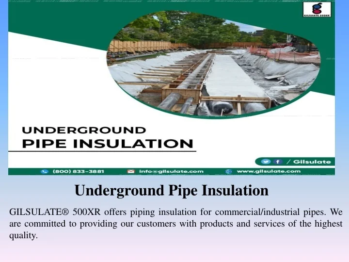 PPT Underground Pipe Insulation PowerPoint Presentation, free download ID11026074