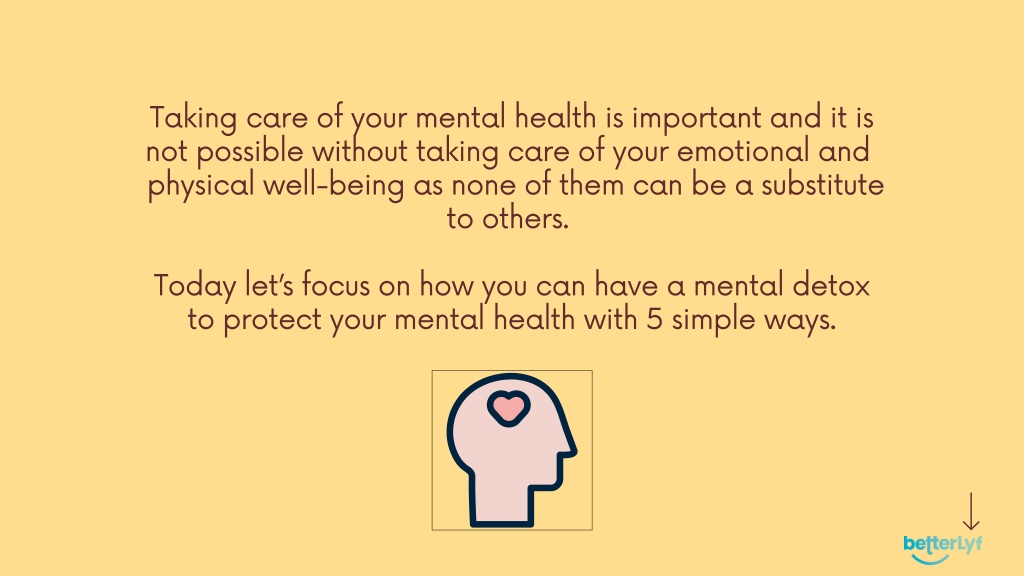 Ppt - 5 Simple Ways To Take Care Of Your Mental Health Powerpoint 